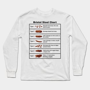 Bristol Stool Chart Long Sleeve T-Shirt